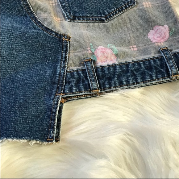 Urban Outfitters BDG Frayed Patchwork Denim Skirt - Picture 8 of 9